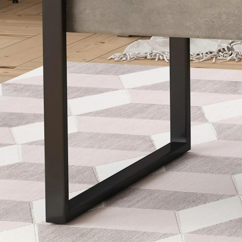 image 1 of Concrete Effect Coffee Table - Modern Minimalistic Design N/A