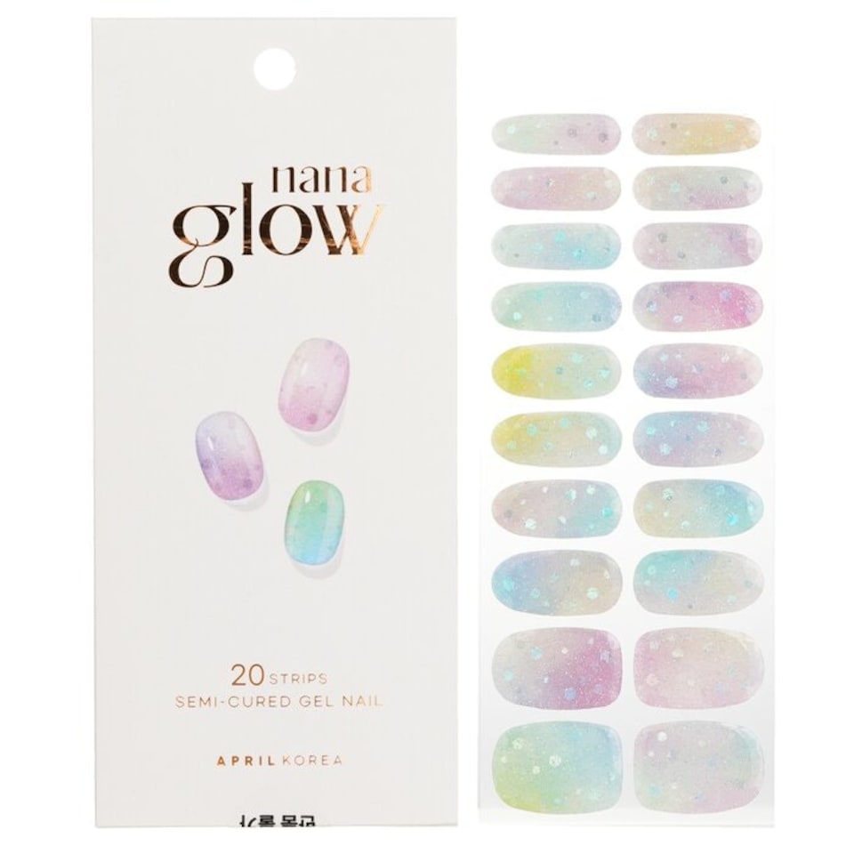 image 1 of Nanaglow Nail Sticker - # Gn05 - 20pcs Multi