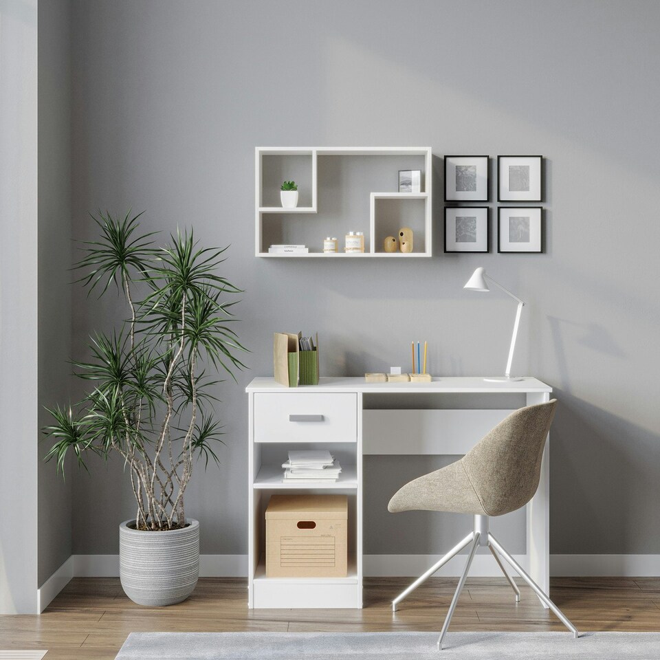 image 1 of Modular Wall Mounted Shelf Unit Brown | Unit Colour: Oak