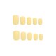 image 3 of Invogue Matte Pastel Yellow Square Nails (24 Pieces)