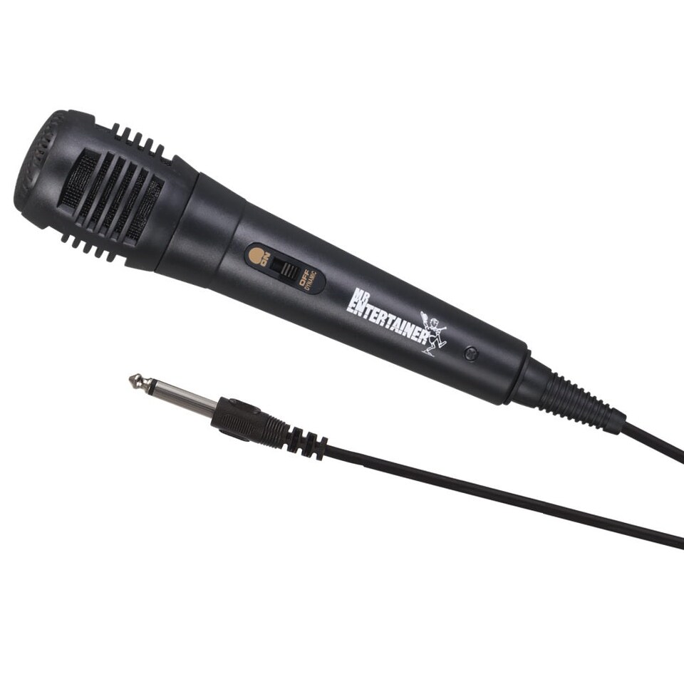 image 1 of Mr Entertainer Dynamic Wired Karaoke Microphone - Black