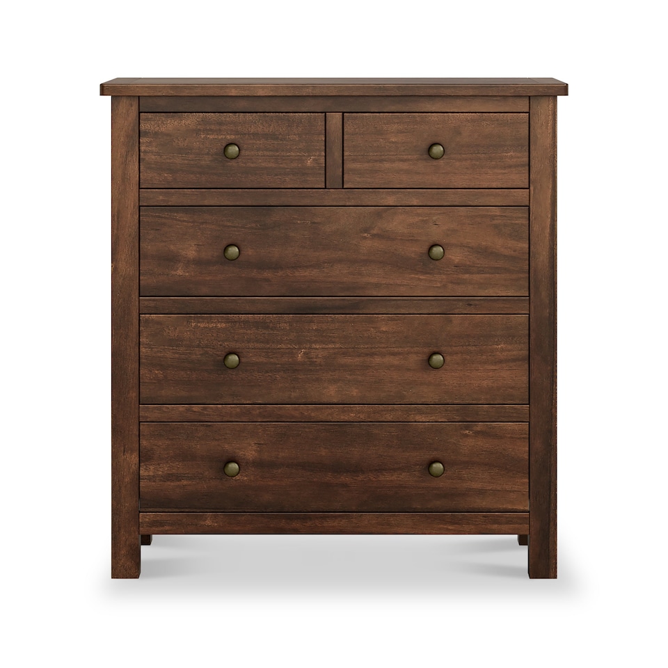image 1 of Duchy Acacia 2 over 3 Chest of Drawers - Fully Assembled By Roseland Furniture