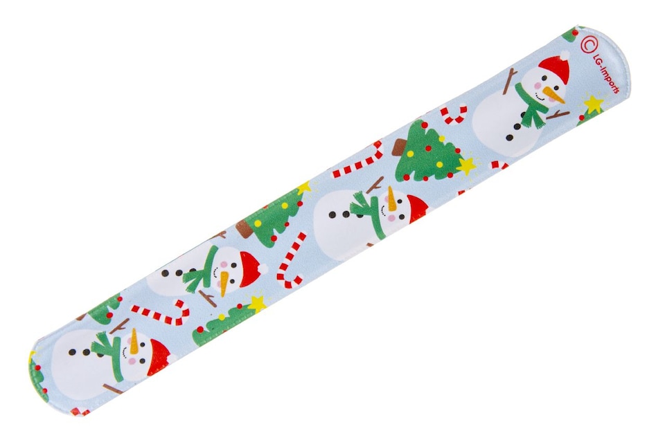 image 1 of Pack of 12 Christmas Slap Bracelets