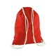 image 2 of Westford Mill Cotton Gymsac Bag - 12 Litres - Bright Red - One Size Red | One Size