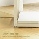 image 6 of HOMCOM 5-Tier Corner Shelf, Shelving Unit with Adjustable Feet, White White
