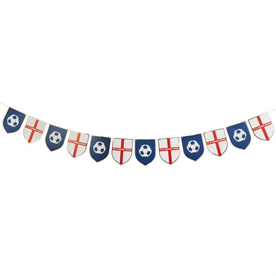image 1 of Come on England It's Coming Home Flag Bunting Hanging Decoration 2.5m