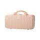 image 1 of Living and Home Portable 12 inch Hard Shell Carry on Makeup Travel Case Pink | Personal Item