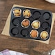 image 2 of Hairy Bikers 12 Cup Muffin Tray Pan Non-Stick Oven Bakeware Cupcakes Muffins Black | One Size