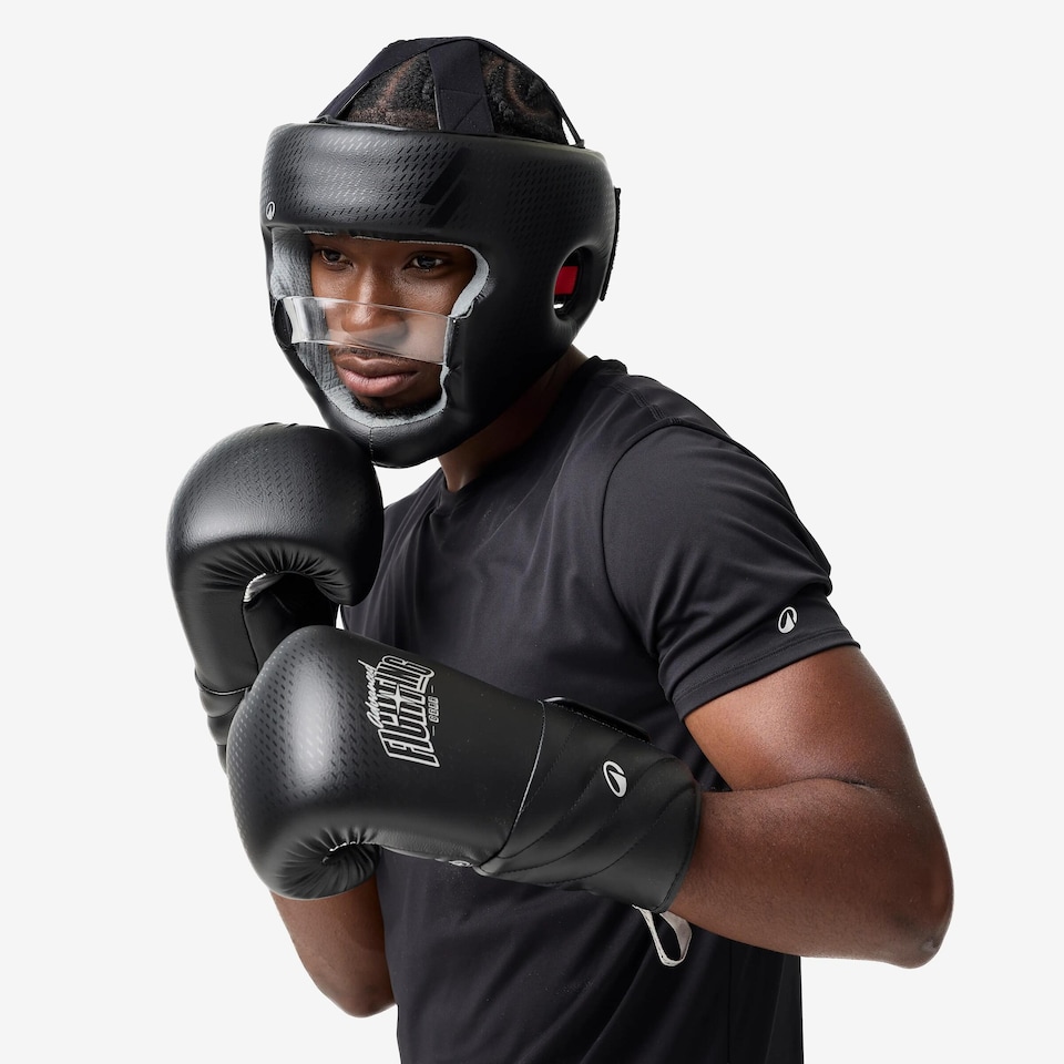 image 1 of Decathlon Adult Bar-Faced Boxing Headguard