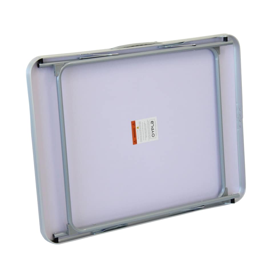 image 1 of 80cm Portable Folding Outdoor Camping Kitchen Work Top Table | White