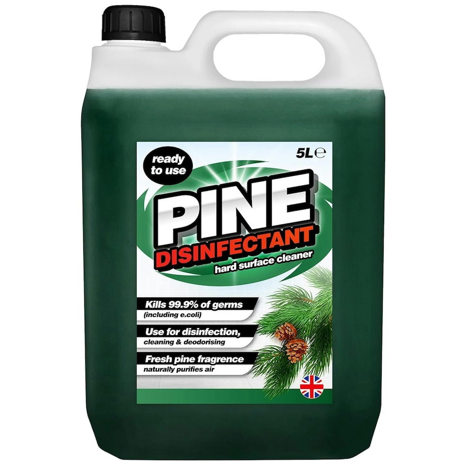 image 1 of 4 x 5L Pine Disinfectant Perfect For All Hard Surfaces Cleans, Purifies & Deodorises