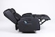 image 3 of SoHo 10 in 1 Recliner Armchair With Swivel, Tilt Heated and Massage Functionality Black | Black | One Size