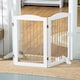 image 9 of PawHut Foldable Dog Gate, Freestanding Pet Gate with Two Support Feet