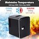 image 2 of Small Mini Fridge With UV Light Disinfection - 4 Litre / 6 can – Perfect for Skincare, Cosmetics, Food or Drink - Bedroom, Car or Games Room - Cools & Warms Black