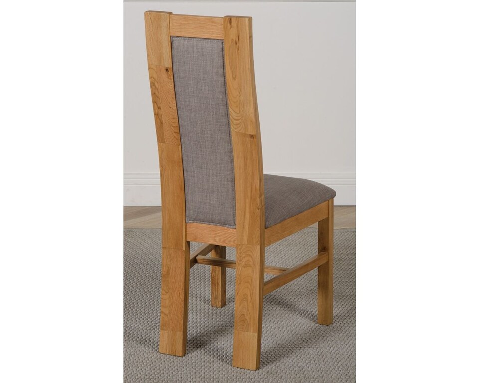 image 1 of Dakota 152 x 87cm Medium Oak Dining Table and 4 Stanford Chairs | Brown | Brown