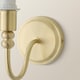 image 5 of ValueLights Binky Pair of Gold Rechargeable Wall Light Bases | Gold