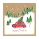 image 1 of Pack of 12 Driving Home Kraft Christmas Box Cards