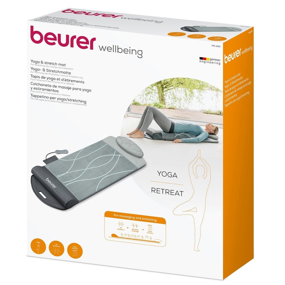 image 1 of Beurer MG280 yoga & stretch mat with air compression