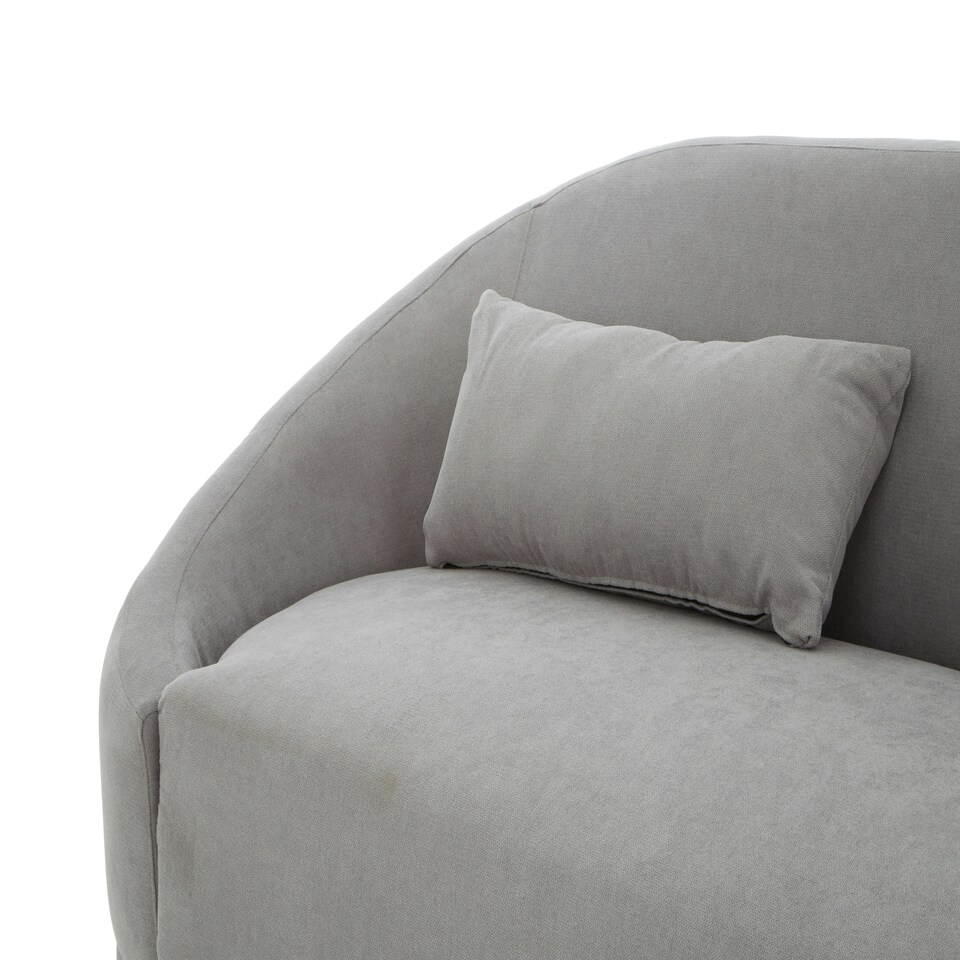 image 1 of Interiors By Premier Stylish Grey Linen Sofa, Contemporary Seater Sofa For Livingroom, Comfortable Mid Century Sofa For Bedroom Grey