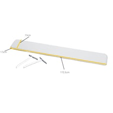 Greenhurst White Radiator Shelves – Easy Fit Design with No Drilling, Available in 60cm, 91cm & 115cm Sizes White | 115.5