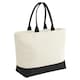 image 1 of Quadra Puerto Weekender Tote Bag | Multi | Natural/Black | 1