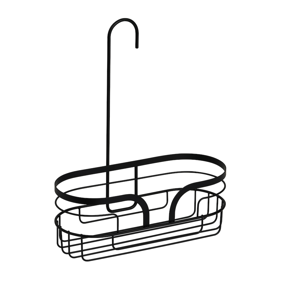 image 1 of Showerdrape Dante Black Mini Shower Caddy | Black | 1