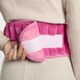 image 5 of OHS Ribbed Fleece Hot Water Bottle Belt Adjustable Heating Wrap | Pink