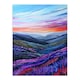 image 3 of Scottish Heather Fields Purple Hills Living Room Black Framed Wall Art Print A4