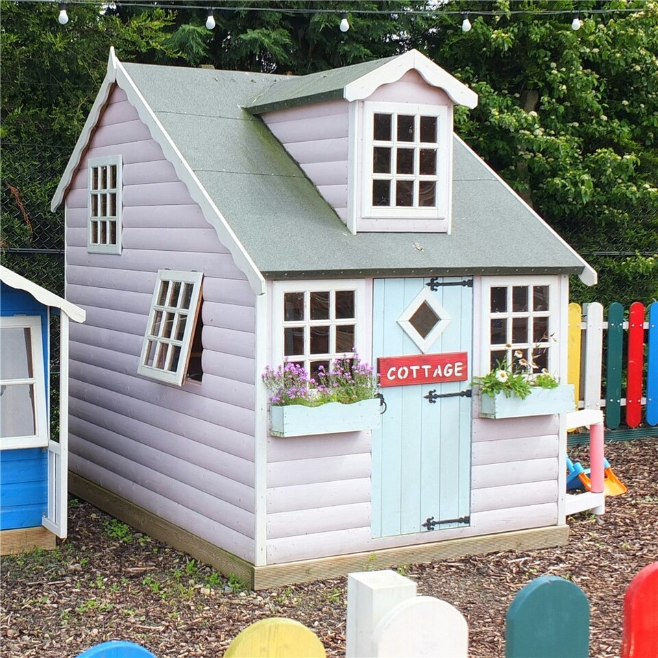 image 1 of 6 x 8 (2.39m x 1.79m) - Cottage Playhouse - 12mm Tongue and Groove