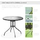 image 4 of Outsunny 6PC Garden Dining Set Outdoor Furniture Folding Chairs Table