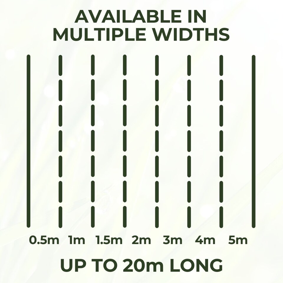 image 1 of 20mm Artificial Grass - Natural and Realistic Fake Lawn Astro Turf | Green | 0.5M x 2M | 1