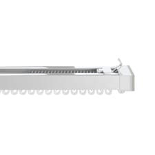 70 - 110cm Extendable Metal Curtain Track Silver | Silver
