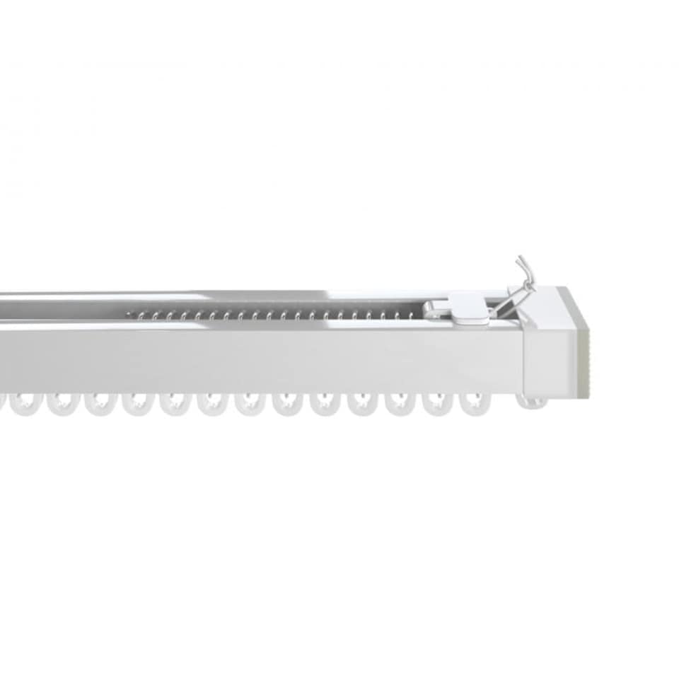 70 - 110cm Extendable Metal Curtain Track Silver | Silver