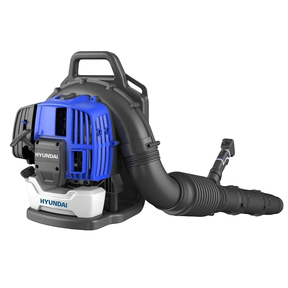 image 1 of Hyundai 52cc Backpack Petrol Leaf Blower, 170mph Air Speed, 2-Stroke HYB5200