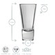 image 3 of Bormioli Rocco Ypsilon Shot Glasses - 70ml - Pack of 6 Clear