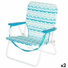 Beach Chair Aktive 45 x 70 x 40 cm (2 Units) N/A