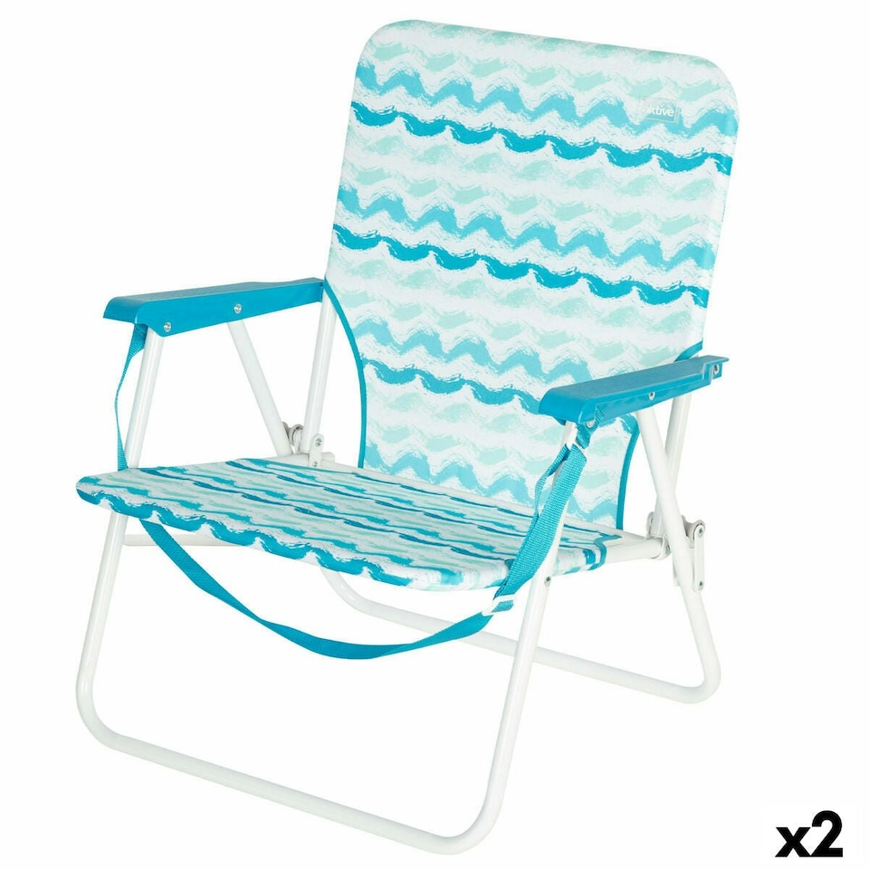 image 1 of Beach Chair Aktive 45 x 70 x 40 cm (2 Units) N/A