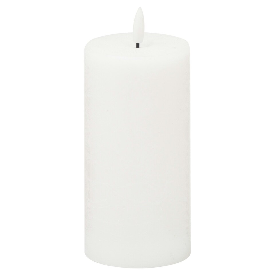 image 1 of Hill Interiors Luxe Collection Natural Glow Electric Candle - White - 15cm x 7cm x 7cm White