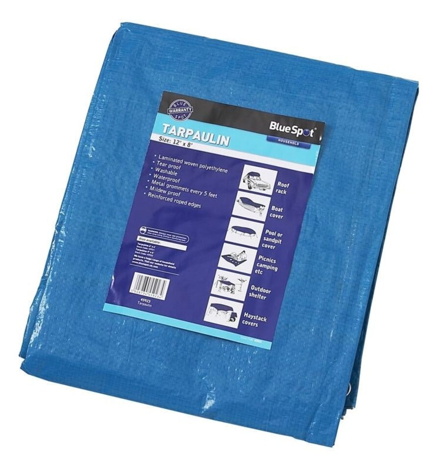 image 1 of Blue Spot Tools - 3.6m x 2.4m Tarpaulin | Blue