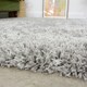 image 5 of KUKOON Silver Grey Deep Pile Shaggy Living Room Area Rug 80cm x 150cm