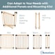 image 3 of Bettacare Wooden Multi Panel Flexible Pet Barrier, Natural Wood, up to 116cm Wide, Dog Barrier for Pets Dogs and Puppy Cream | Natural