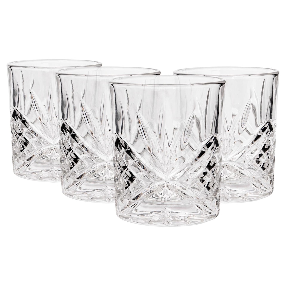 image 1 of Rink Drink Classic Whisky Glasses - 310ml - Pack of 4 | Clear | Clear