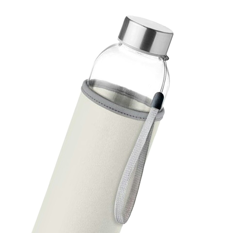 image 1 of MidOcean Utah Glass 500ml Water Bottle - Beige - One Size Brown | One Size