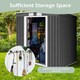 image 5 of 7FT x 4FT Outdoor Storage Shed Large Tool Utility Storage House W/Sliding Door
