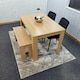 image 4 of Dining Table Set with 2 Chairs Dining Room and Kitchen table set of 2, and Bench Brown