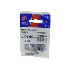 Forgefix Multi-purpose Pozi Screw Csk St Zp Forgepack - Multi Colour - 4. x 40mm ForgePack 20
