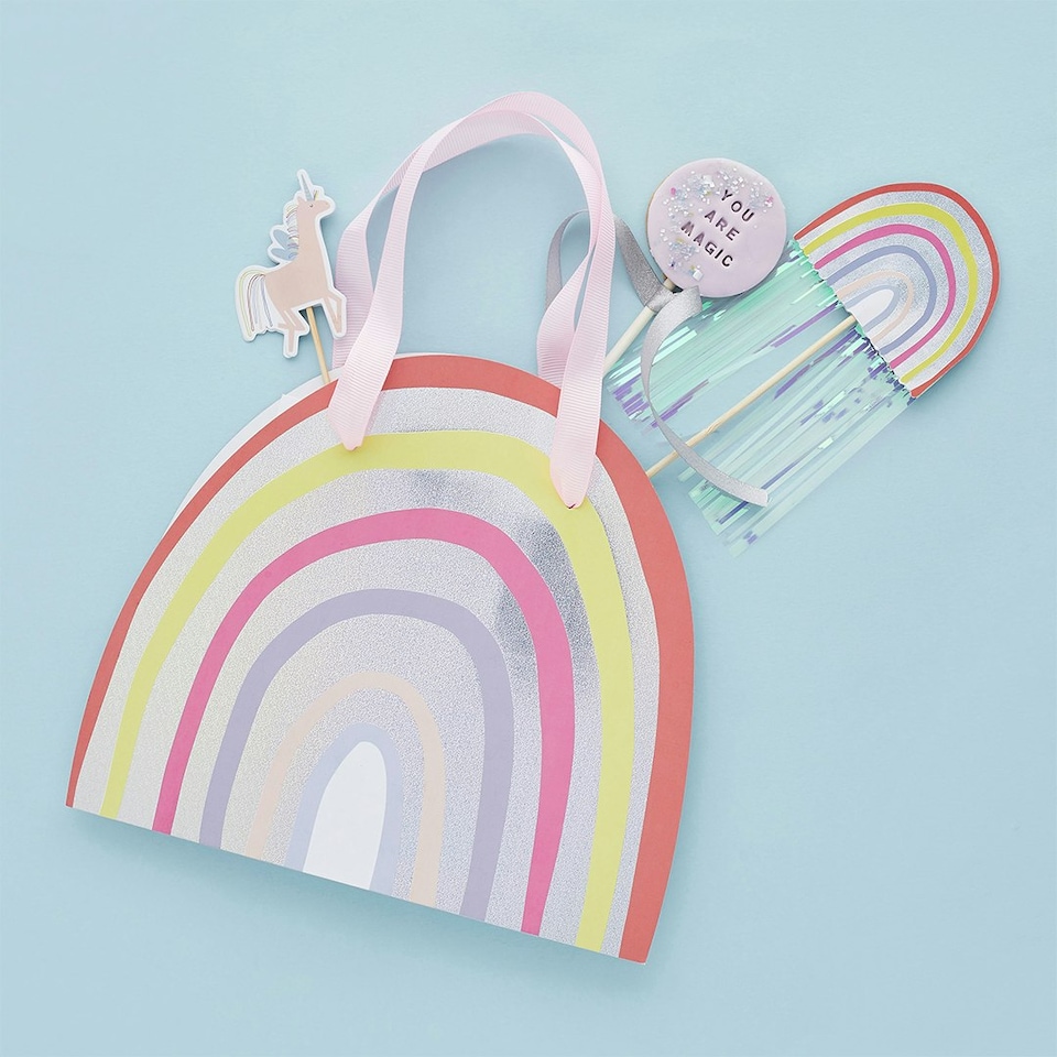 image 1 of Rainbow Party Bags - Pack of 5