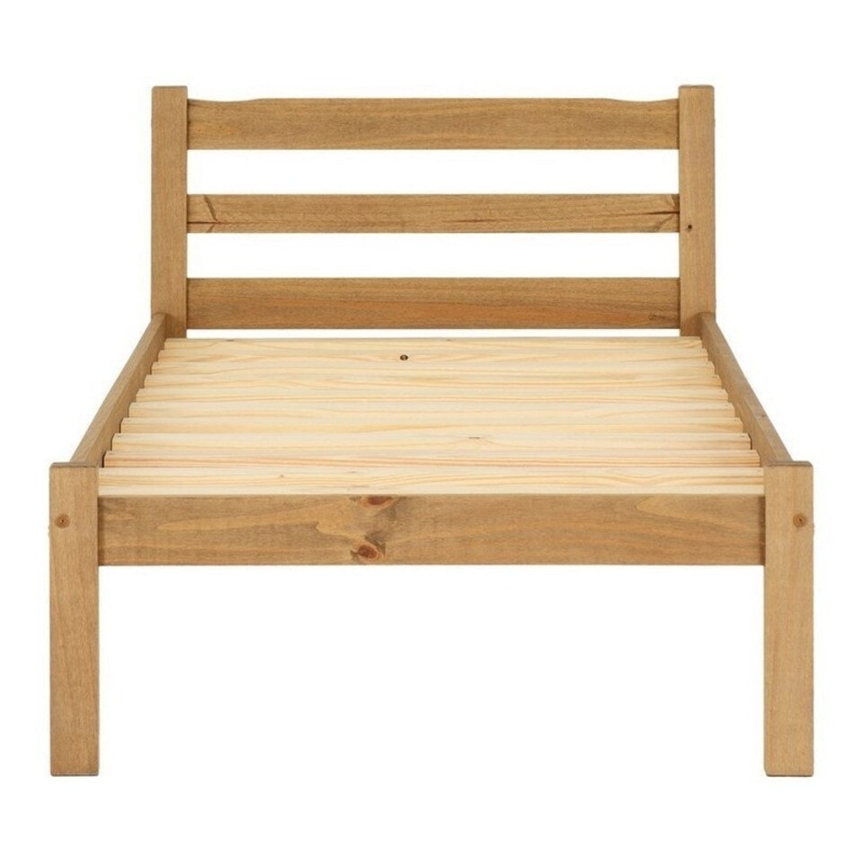 image 1 of Panama 3 Feet Bed Frame - L198 x W98 x H77 cm - Natural Wax