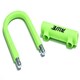 image 5 of AWE Silicone Hardened Steel 130mm x 210mm Bike Shackle U Lock with Keys Green