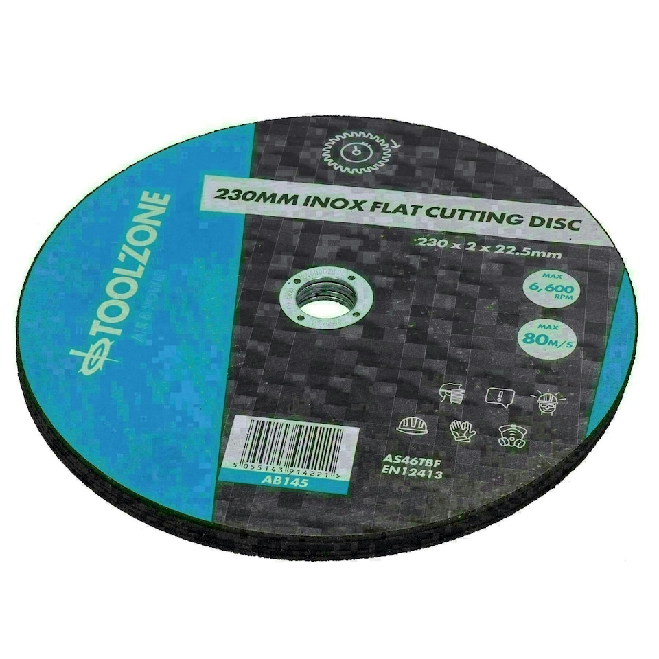 image 1 of 9" (230mm) Thin Stainless Steel Cutting Disc Angle Grinder Blade Cutter x 5